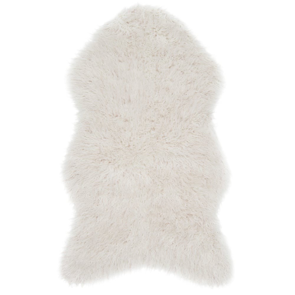 Alexander Home Rustic Faux Fur Shag Area Rug