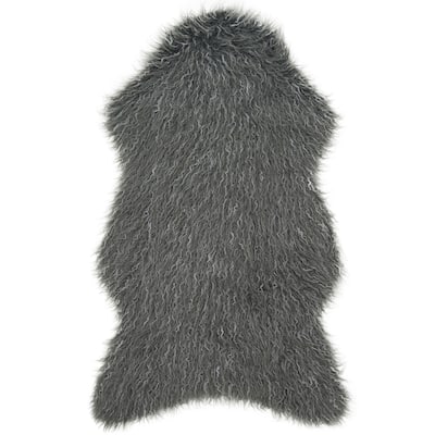 Alexander Home Rustic Faux Fur Shag Area Rug