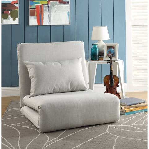 Loungie Relaxie Linen 5-position Adjustable Flip Chair/Sleeper/Dorm