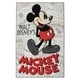 preview thumbnail 2 of 2, Licensed Disney Mickey Mouse Classic Full Color Pose Cartoon Cover Indoor Area Rug, 4x6 - 4'6" x 6'6"