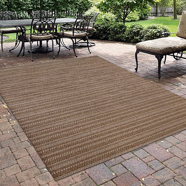 Studio by Brown Jordan Jennings Indoor/Outdoor Chestnut & Grain Area