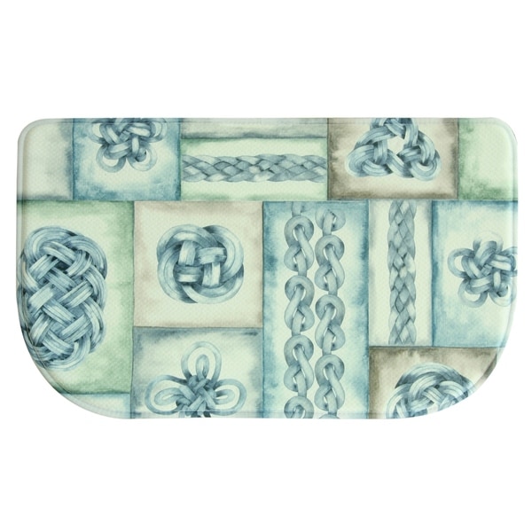 Shop Printed Memory Foam Knot Blocks kitchen rug by Bacova ...