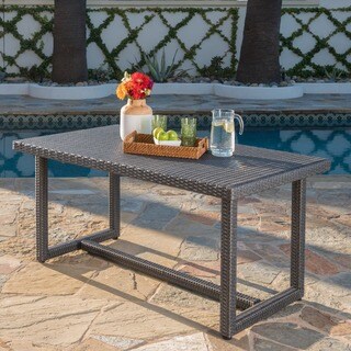Santa Rosa Outdoor 59-inch Rectangle Wicker Dining Table by Christopher Knight Home - 28.00"H x 59.00"L x 34.00"D