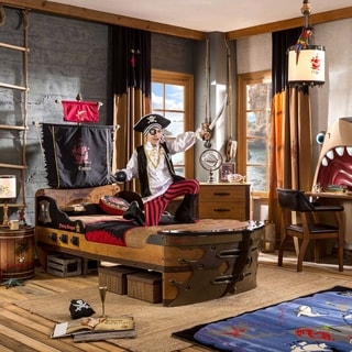 Twin size discount pirate ship bed