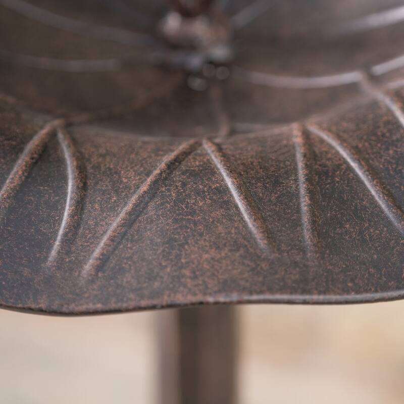 Lancaster Outdoor Aluminum Bird Bath by Christopher Knight Home