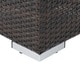 Santa Rosa Outdoor 16-inch Square Wicker Ottoman with Cushion by Christopher Knight Home - Thumbnail 5