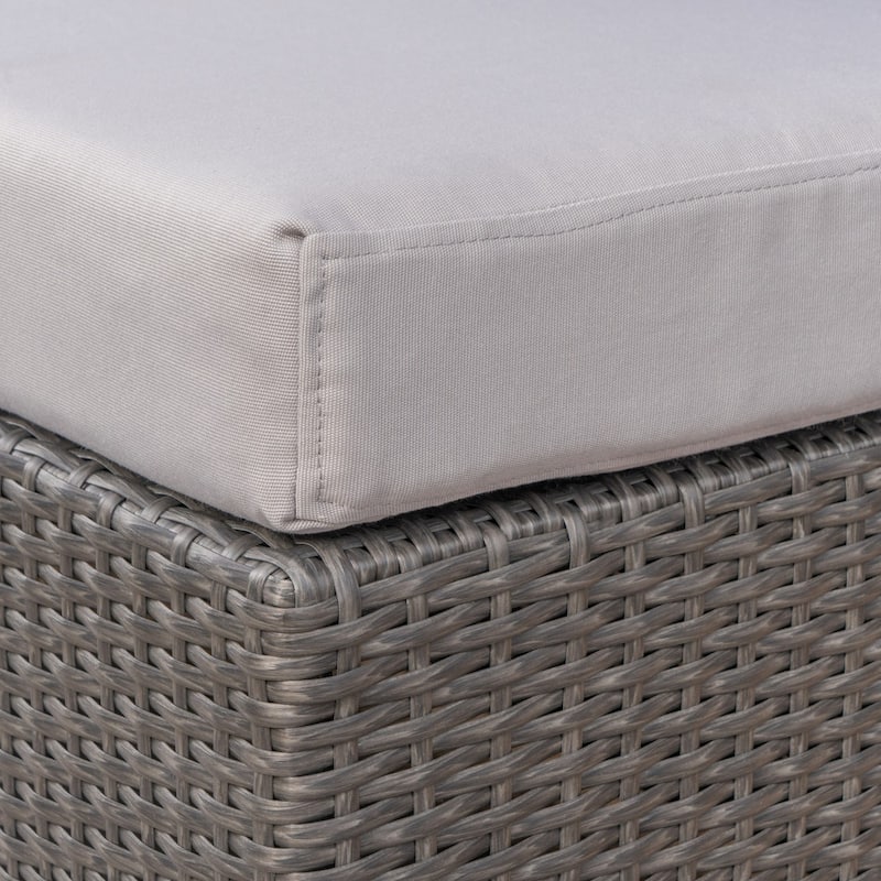 Christopher Knight Home Santa Rosa Outdoor Wicker Ottoman