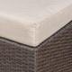 Santa Rosa Outdoor 16-inch Square Wicker Ottoman with Cushion (Set of 2) by Christopher Knight Home - Thumbnail 4