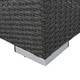 Santa Rosa Outdoor 16-inch Square Wicker Ottoman with Cushion (Set of 2) by Christopher Knight Home - Thumbnail 9