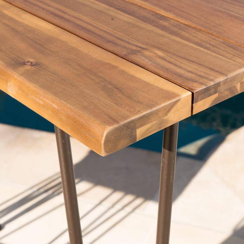 Denali Outdoor Industrial 3-piece Wood Bar Set by Christopher Knight Home