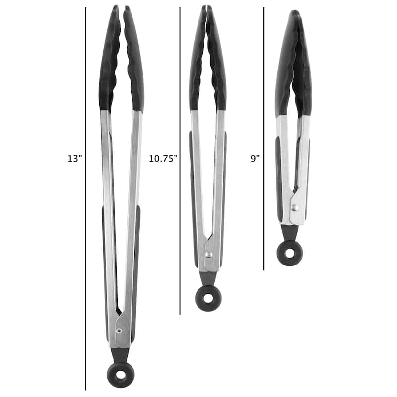 Classic Cuisine Stainless Steel Kitchen Tongs