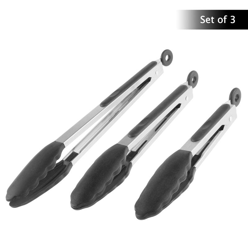 Classic Cuisine Stainless Steel Kitchen Tongs