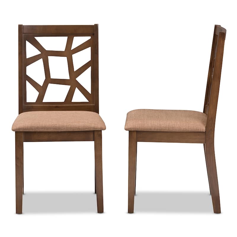 Carson Carrington Tohmo Fabric Dining Chair (Set of 2) - Brown
