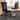 Contemporary Dark Brown Faux Leather Dining Chair Set by Baxton Studio