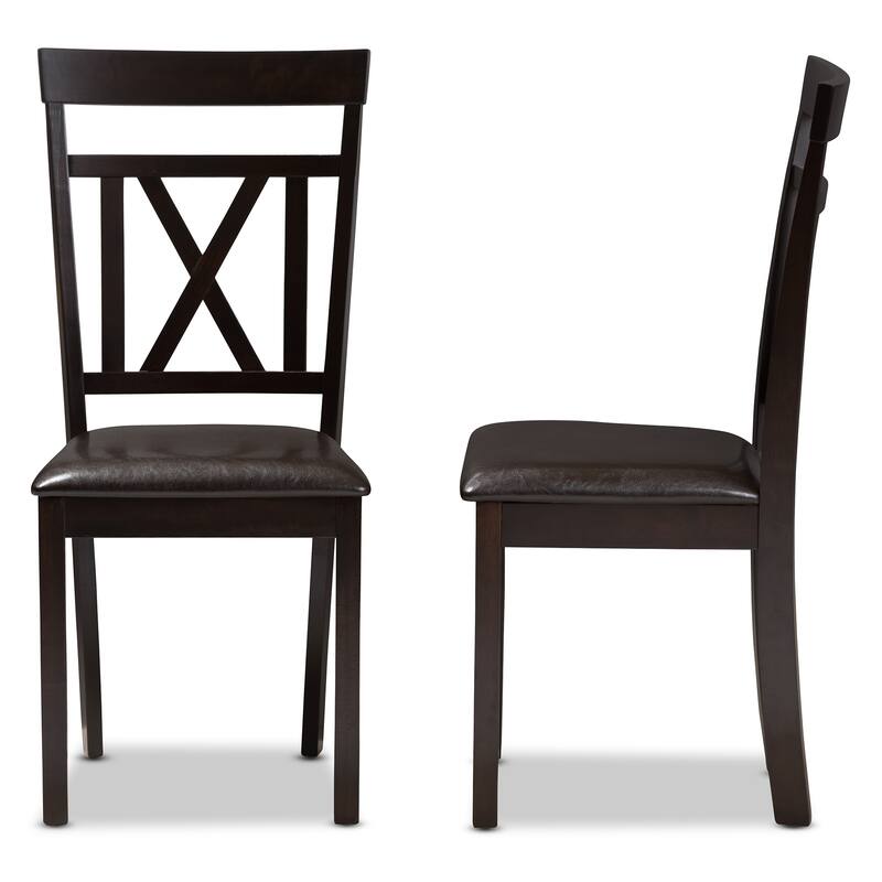 Copper Grove Echium Contemporary Dining Chair Set - Dark Brown