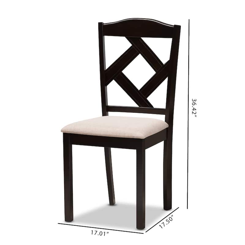 Copper Grove Monongahela Contemporary Fabric Dining Chair Set