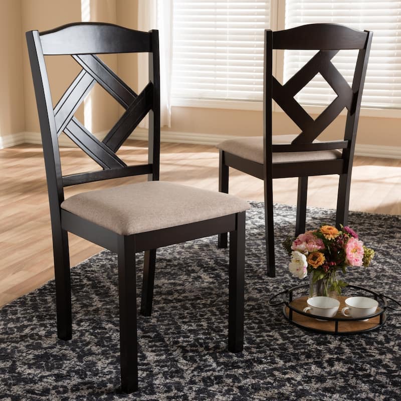 Copper Grove Monongahela Contemporary Fabric Dining Chair Set