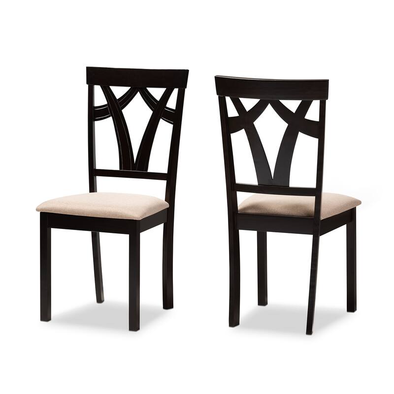 Copper Grove Cyril Contemporary Fabric Dining Chair Set - Brown