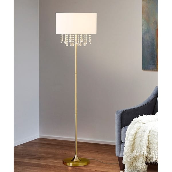 Safavieh Lighting Collection Lombard Street Clear 60 25 Inch Floor Lamp Decorative Floor Lamps Floor Lamp Contemporary Floor Lamps
