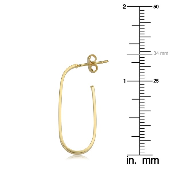 Mia Diamonds 14k White Gold Polished 3mm Twisted Hoop Earrings