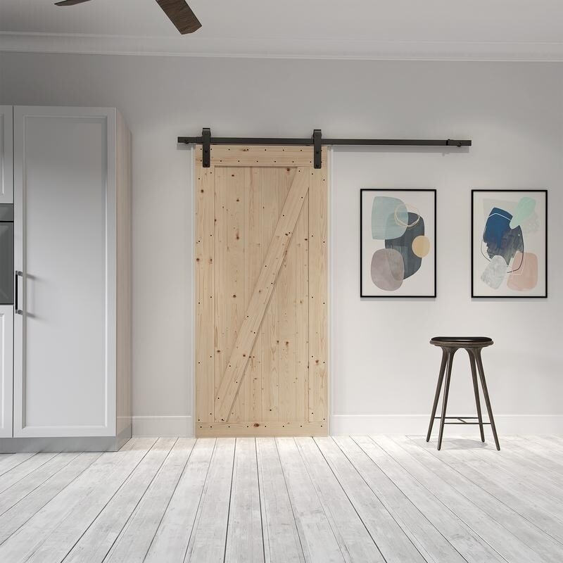 Shop Farm Style Sliding Door Unfinished With Sliding Door