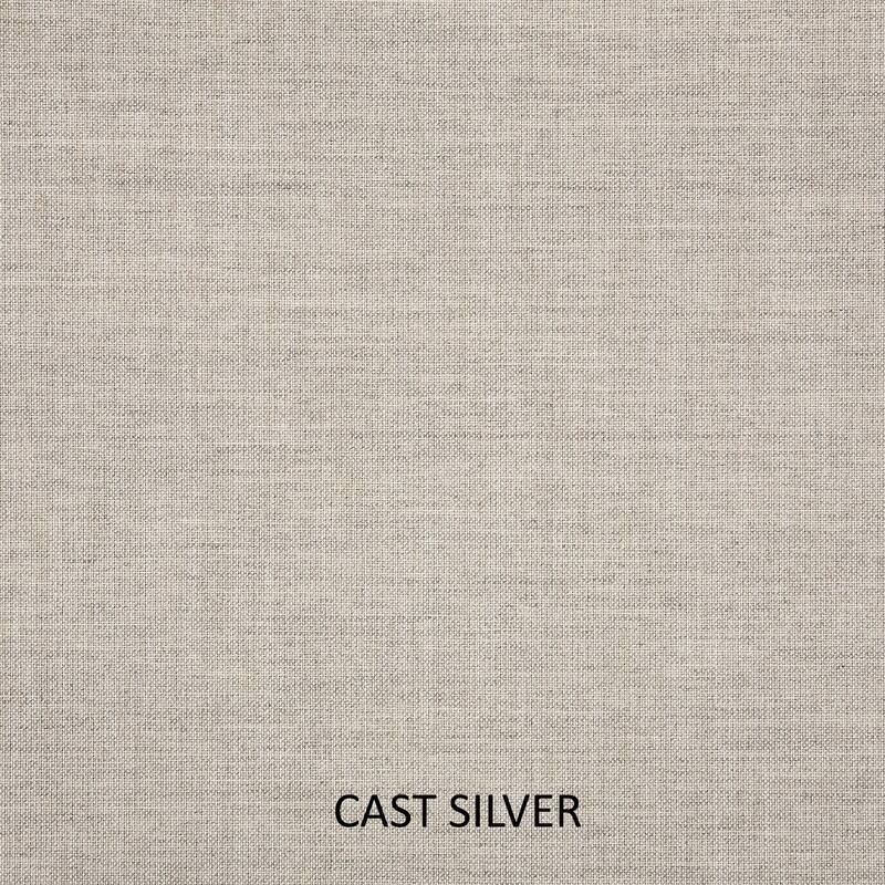Sorra Home Sunbrella Astoria Lagoon Stripe and Cast Silver Small Flange Indoor/ Outdoor Square Pillow, Set of 2