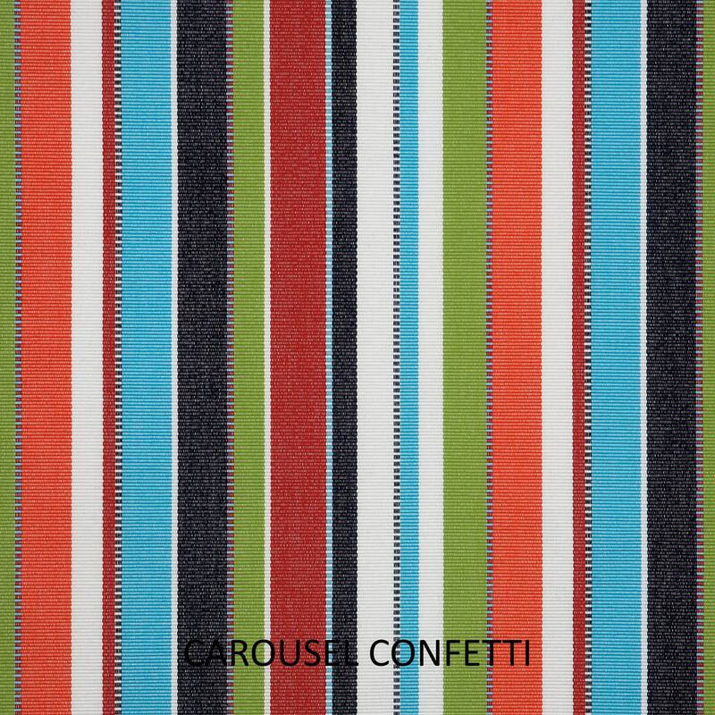 Humble + Haute Sunbrella Carousel Confetti and Canvas Melon Small Flange Indoor/ Outdoor Square Pillow, Set of 2