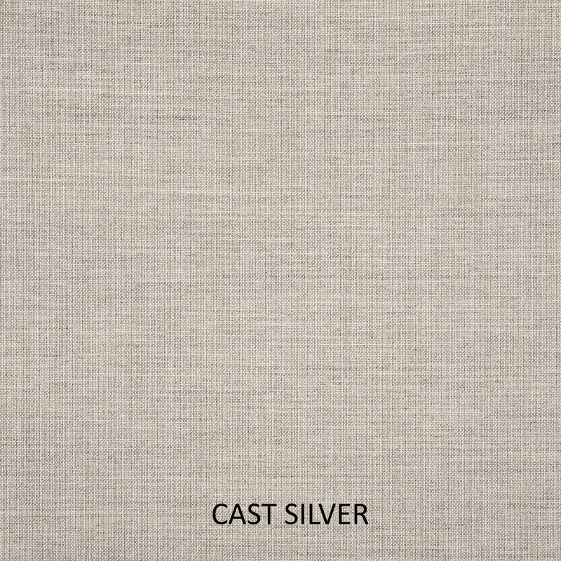 Sorra Home Sunbrella Cast Silver and Canvas Navy Small Flange Indoor/ Outdoor Square Pillow, Set of 2