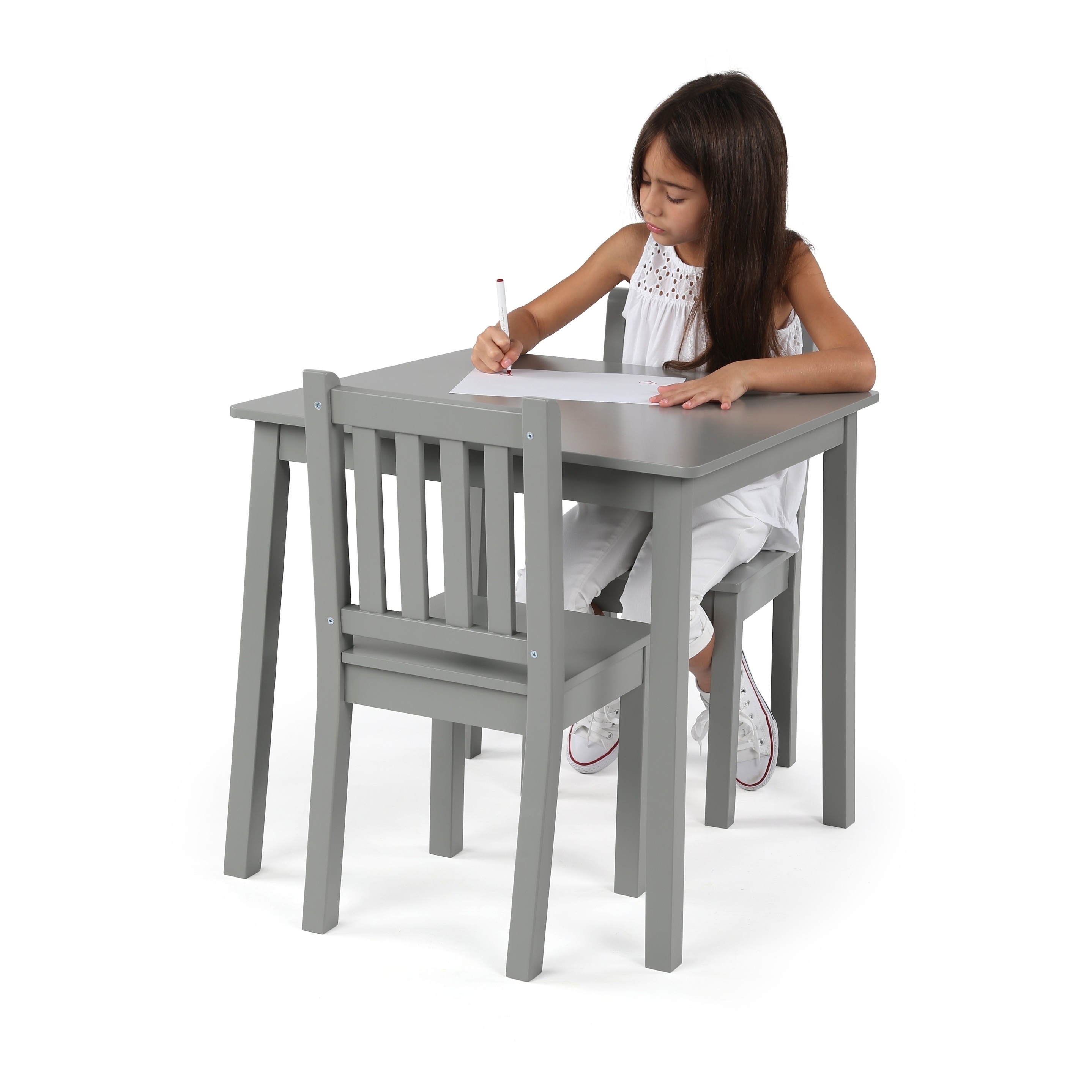 childrens grey table and chair set