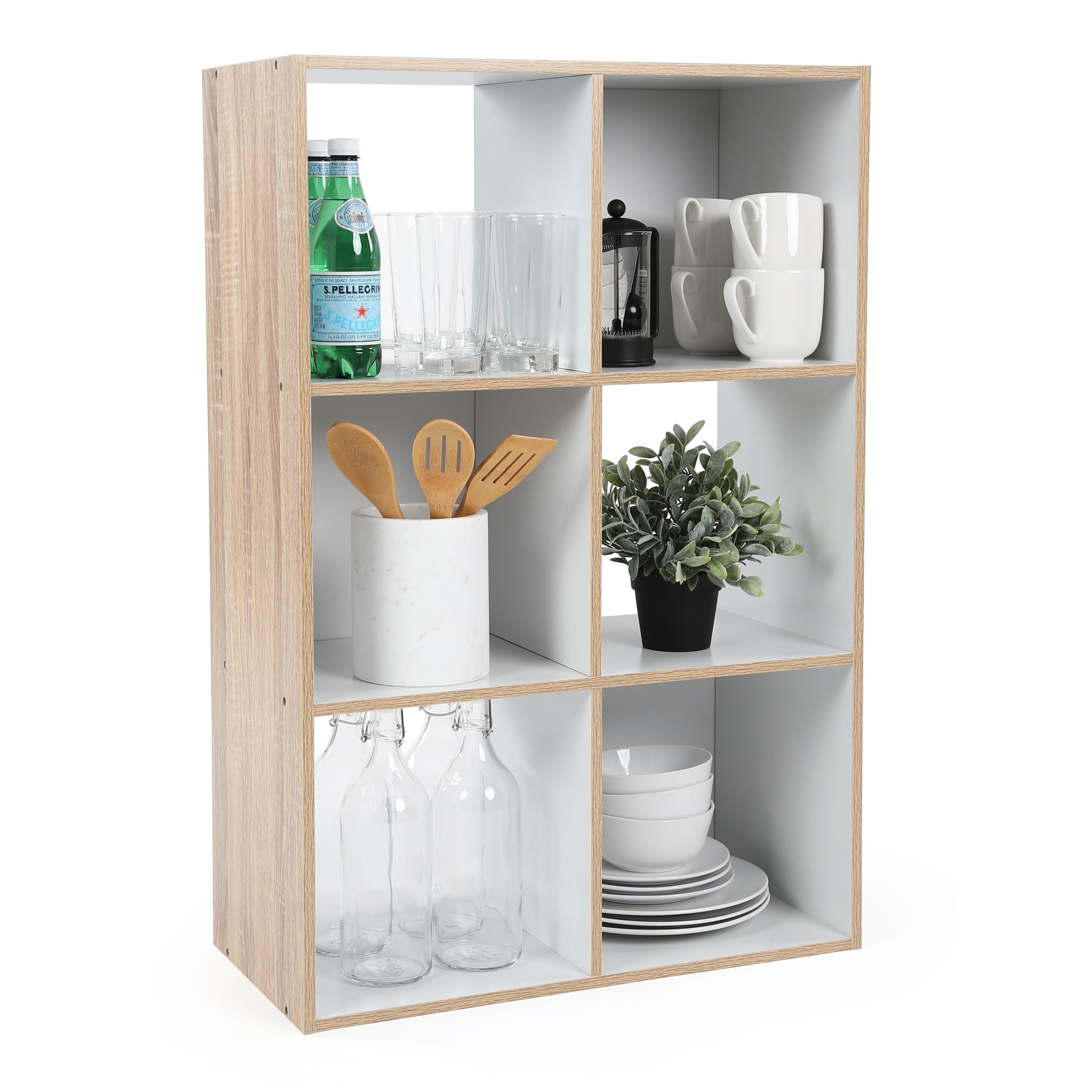 6 Cube Storage Unit Natural White 19510782 6 Cube Storage Unit Natural White