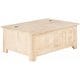 preview thumbnail 1 of 3, Scandinavian Living Marilyn Cream Wood Distressed Rectangular Trunk Table