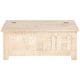 preview thumbnail 2 of 3, Scandinavian Living Marilyn Cream Wood Distressed Rectangular Trunk Table