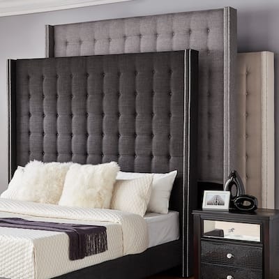 Marion Tall Tufted Wingback Headboard by iNSPIRE Q Bold
