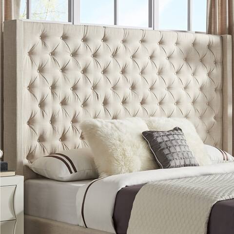 Naples Button-tufted Wingback Headboard by iNSPIRE Q Artisan
