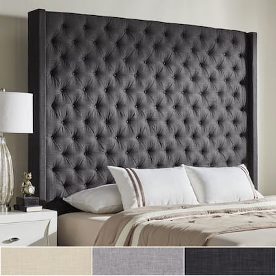 Naples Wingback Button Tufted Tall Headboard by iNSPIRE Q Artisan