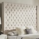 preview thumbnail 2 of 18, Naples Button-tufted Wingback Headboard only by iNSPIRE Q Artisan Extra Tall 84" Beige King Headboard