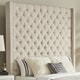 preview thumbnail 5 of 18, Naples Button-tufted Wingback Headboard only by iNSPIRE Q Artisan