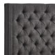 preview thumbnail 17 of 15, Naples Wingback Button Tufted Tall Headboard Platform Bed by iNSPIRE Q Artisan