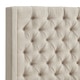 preview thumbnail 6 of 15, Naples Wingback Button Tufted Tall Headboard Platform Bed by iNSPIRE Q Artisan