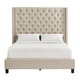 preview thumbnail 5 of 15, Naples Wingback Button Tufted Tall Headboard Platform Bed by iNSPIRE Q Artisan