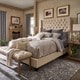 preview thumbnail 3 of 15, Naples Wingback Button Tufted Tall Headboard Bed by iNSPIRE Q Artisan Beige - Queen