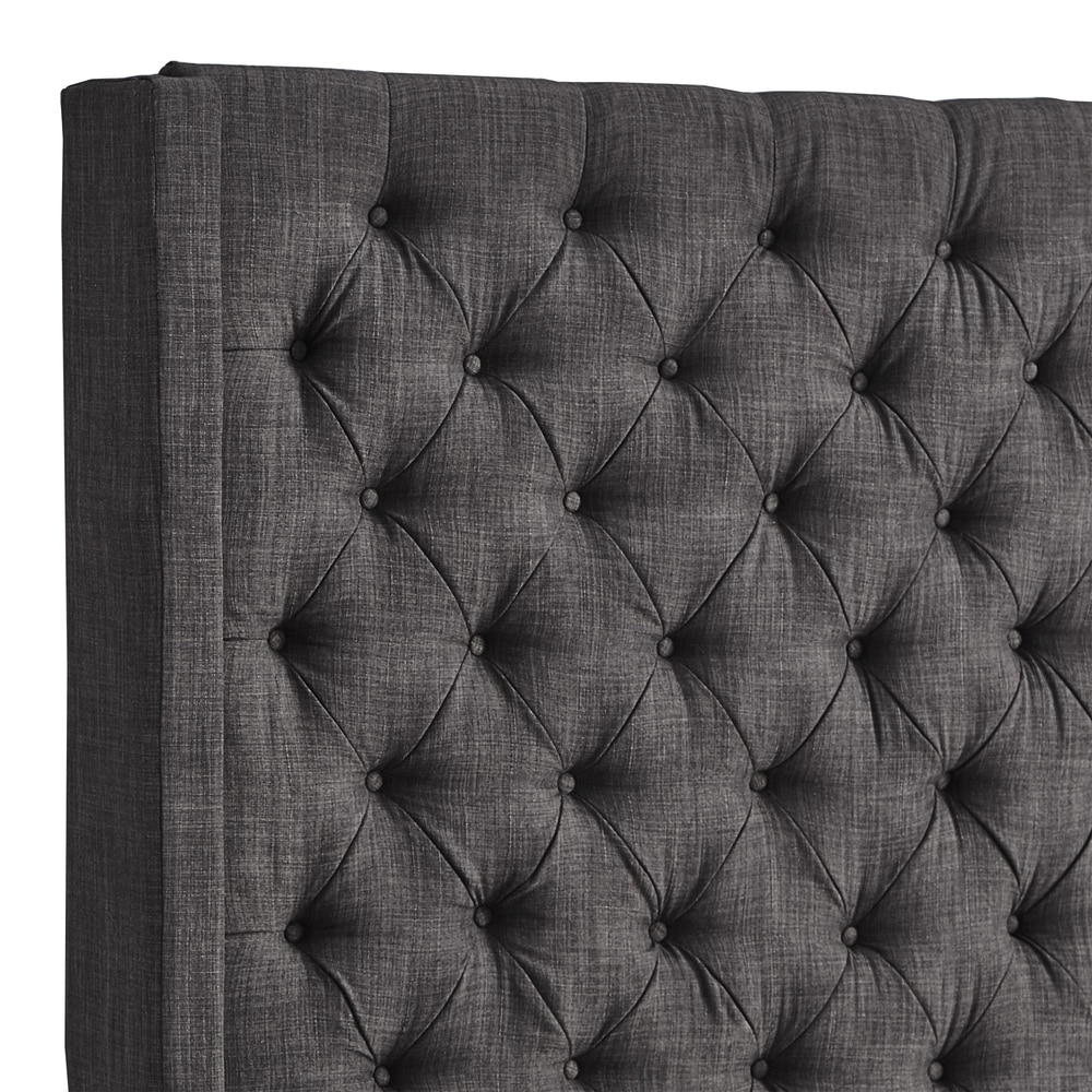 Inspire q naples wingback button deals tufted tall adboards by artisan