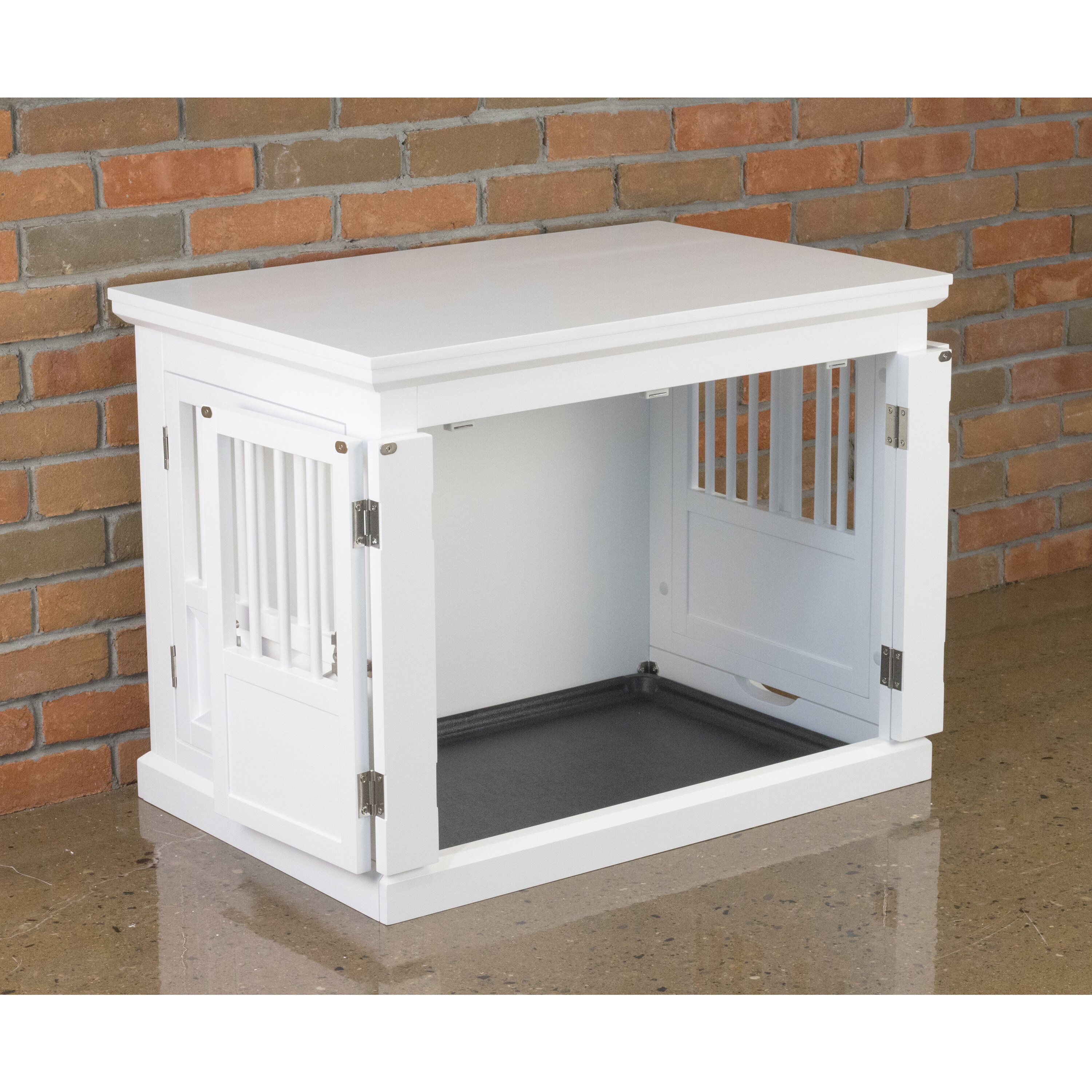 merry products triple door dog crate