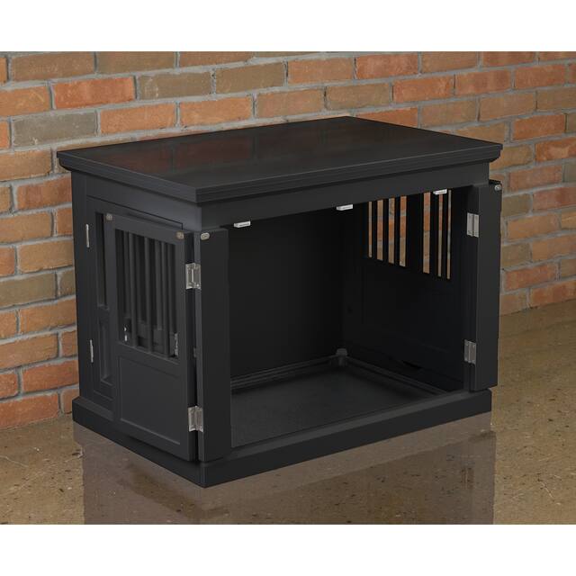 Merry Products Triple Door Dog Crate & End Table