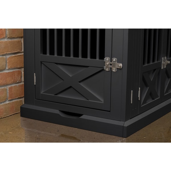 merry products triple door dog crate