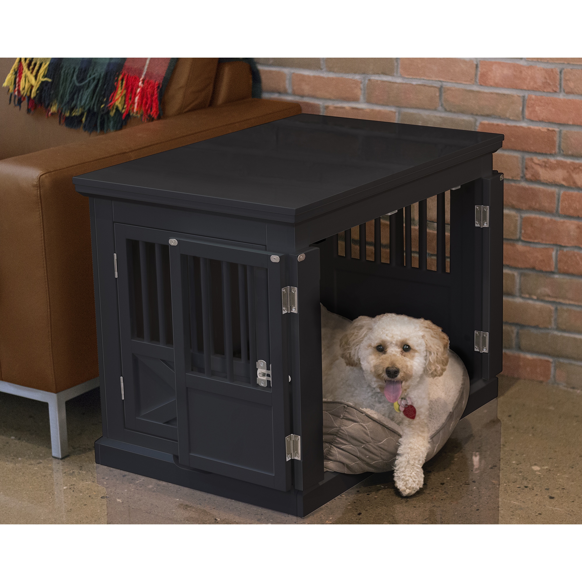 merry products triple door dog crate