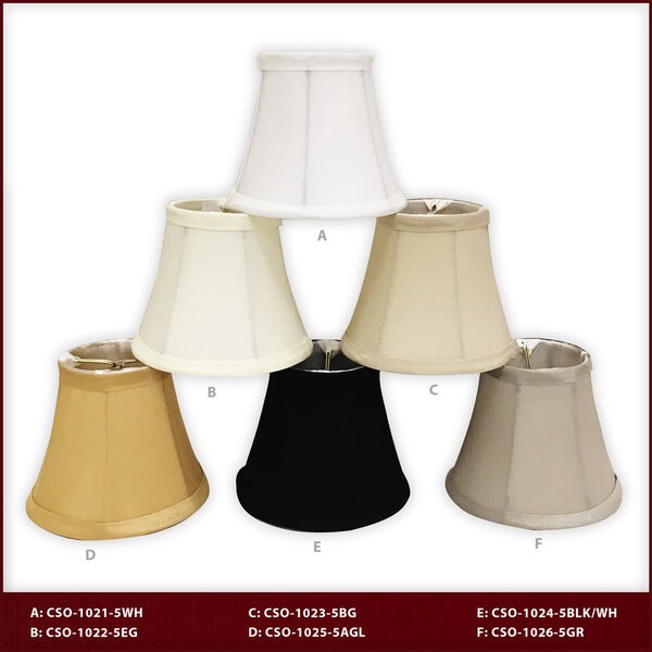 Royal Designs~CSO-1023-5BG~Clip On~BEIGE~Chandelier Lamp Shade 3" x 5" x 4.5" 