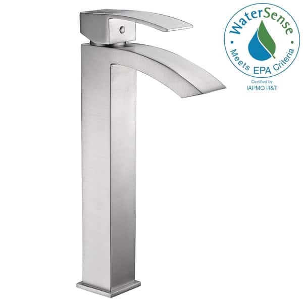 slide 1 of 9, ANZZI Tutti Single Hole Single-Handle Bathroom Faucet in Brushed Nickel