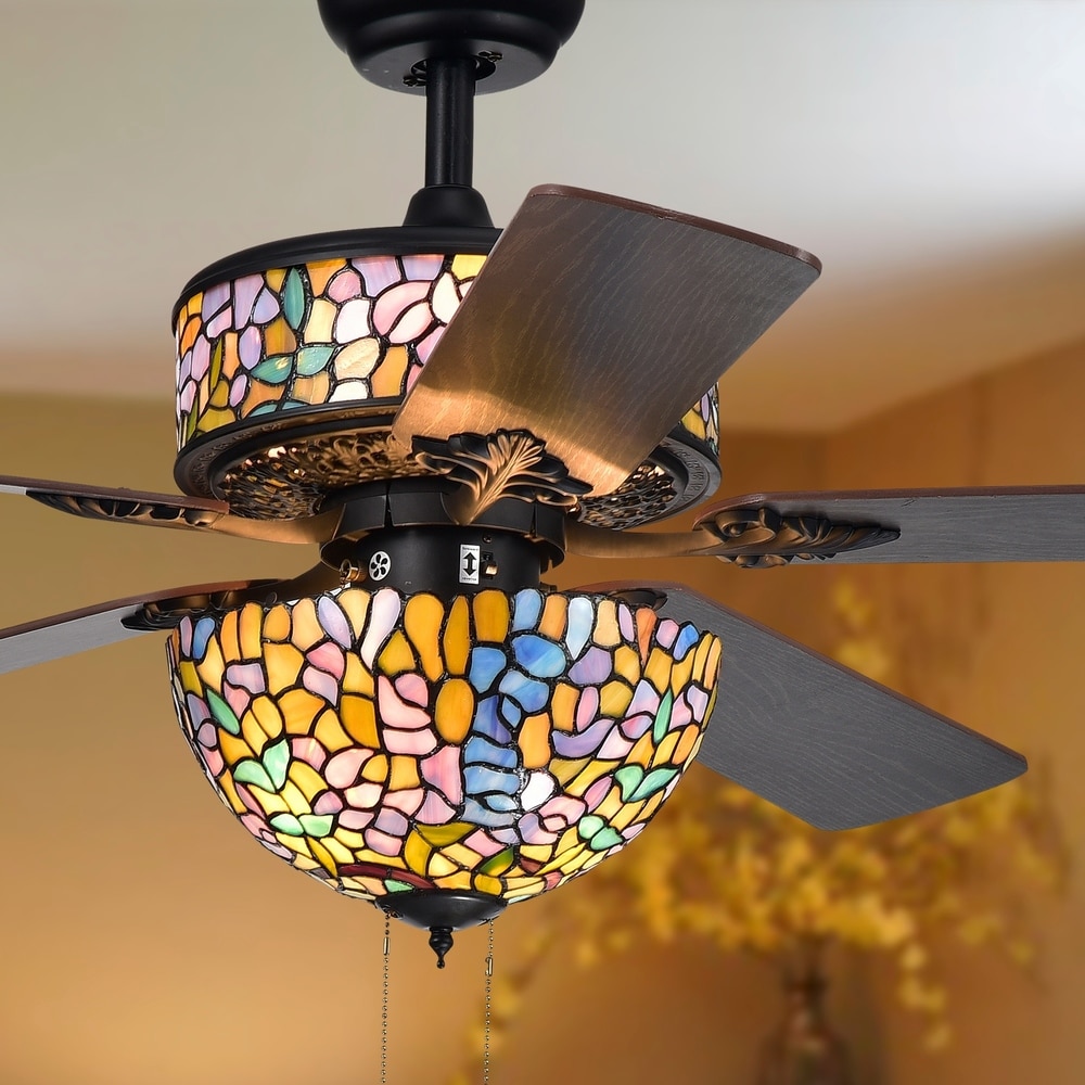 art glass ceiling fan