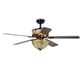 preview thumbnail 4 of 4, Hayfield 5-Blade Tiffany Lamp 52-Inch Ceiling Fan